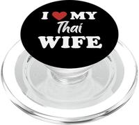 Divertente amo la mia moglie tailandese - Thailandia Sposa - Thai Bride PopSockets PopGrip per MagSafe