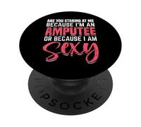 Divertente amputato perdita degli arti e consapevolezza della differenza degli arti PopSockets PopGrip Adesivo