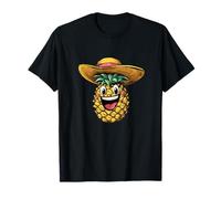 Divertente ananas Tropicool con un tocco Sombrero Maglietta