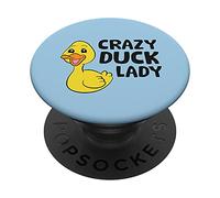 Divertente anatra amante pazzo anatra signora PopSockets PopGrip Intercambiabile