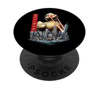 Divertente Anatra Di Gomma Ducky Kaiju Mostro Giapponese PopSockets PopGrip Adesivo