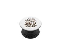 Divertente anatra troppo zucca per essere un vero gioco di parole autunnale PopSockets PopGrip Adesivo