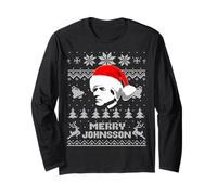 Divertente Andrew Presidente Johnson Natale Vacanze Umorismo Maglia a Manica