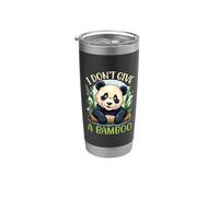 Divertente animale amante dicendo con panda, non do un bambù Bicchiere termico in acciaio inox doppia parete