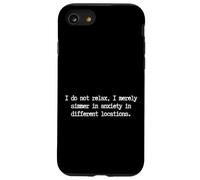 Divertente ansia sarcastico umorismo - Non mi rilasso pensando troppo Custodia per iPhone SE (2020) / 7/8