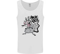 Divertente Anxious Rat Ansia Uomo Canotta Maglia