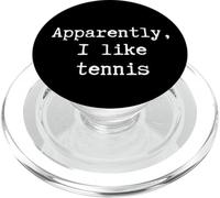 Divertente apparentemente mi piace tennis mamma papà sorella fratello fan PopSockets PopGrip per MagSafe