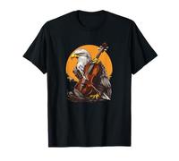 Divertente aquila musicale suona il costume da violino Maglietta