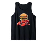 Divertente Aragosta Burger Felice Fast Food Amante Canotta