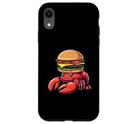 Divertente Aragosta Burger Felice Fast Food Amante Custodia per iPhone XR