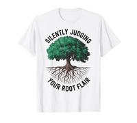 Divertente Arboricoltore Amante degli Alberi Giudicare silenziosamente Il Tuo talento radicale Maglietta con Stampa Grafica Economica