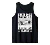 Divertente Armonicista Hate To Be Very Good Player Armonica Canotta