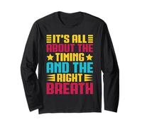 Divertente Armonicista It´s All Timing & Right Breath Maglia a Manica