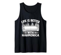 Divertente Armonicista Life Is Better With Armonica Canotta