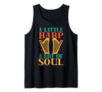 Divertente Armonicista Little Harp Lot Of Soul Armonica Canotta