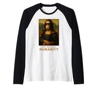 Divertente arte animale ispirata al Rinascimento Maglia con Maniche Raglan