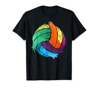 Divertente arte di pallavolo per ragazzi ragazze donne giocatori di pallavolo Maglietta