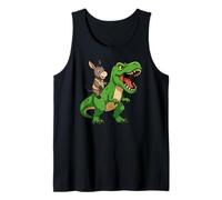 Divertente asino dinosauro Trex Zoo amante degli animali ragazzi ragazze bambini Canotta