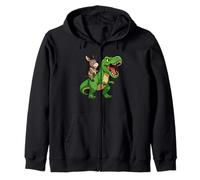Divertente asino dinosauro Trex Zoo amante degli animali ragazzi ragazze bambini Felpa con Cappuccio