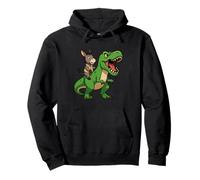 Divertente asino dinosauro Trex Zoo amante degli animali ragazzi ragazze bambini Felpa con Cappuccio