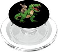 Divertente asino dinosauro Trex Zoo amante degli animali ragazzi ragazze bambini PopSockets PopGrip per MagSafe