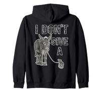 Divertente Asino Non Dare Ratto Sarcastic Mouse Humor Animal Felpa con Cappuccio