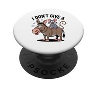 Divertente Asino Ratto Atteggiamento Intelligente Cartone PopSockets PopGrip Adesivo
