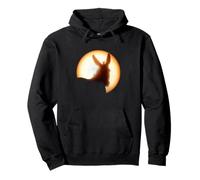 Divertente Asino Segno I'm The Greatest Silhouette Proud Donkey Felpa con Cappuccio