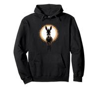 Divertente Asino Segno I'm The Greatest Silhouette Proud Donkey Felpa con Cappuccio