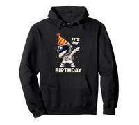 Divertente Astronauta Dabbing Il Suo Compleanno Spazio Bday Ragazzi Ragazza Felpa con Cappuccio