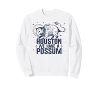 Divertente Astronauta dell'opossum - Opossum Pun Houston Space Trash Cat Felpa