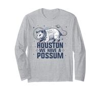 Divertente Astronauta dell'opossum - Opossum Pun Houston Space Trash Cat Maglia a Manica
