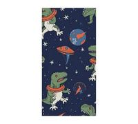 Divertente astronauta dinosauro razzo copertura per porta estiva grandi striscioni da appendere per porta di benvenuto copertura sfondo banner per porta d'ingresso festa primavera decorazione interna