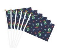 Divertente astronauta dinosauro razzo stampa bandiera palmare bandiere festival leggero decorazione interna esterna parata eventi festa