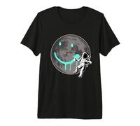 Divertente Astronauta Spaceman Graffiti Smile Planet Maglietta Premium