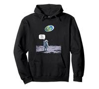 Divertente Astronauta Terra Andata Terra Piatta Spazio Umorismo Donne Uomini Felpa con Cappuccio