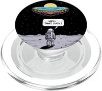 Divertente Astronauta Terra Andata Terra Piatta Spazio Umorismo Donne Uomini PopSockets PopGrip per MagSafe