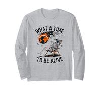 Divertente ASURDISTA Che Tempo per Essere VIVI Maglia a Manica