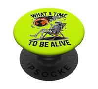 DIVERTENTE ASURDISTA CHE TEMPO PER ESSERE VIVI PopSockets PopGrip Adesivo