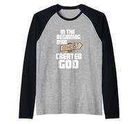 Divertente Ateismo Ateo Religione Ateo Non credenti Nessun Dio Maglia con Maniche Raglan