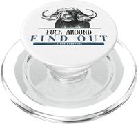 Divertente attivista Buffalo Trophy Hunter Cazzo Intorno Scoprire PopSockets PopGrip per MagSafe