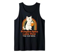 Divertente Autunno Gatto Zucca Spice Latte Prima Poi Il Tuo Dramma Canotta