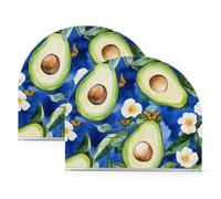 Divertente avocado frutta blu reale acrilico oro portatovaglioli per picnic bar rustico autoportante nero tovagliolo dispenser decorazione domestica