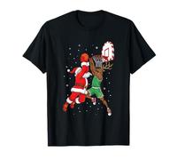 Divertente Babbo Natale Basket Renna Maglietta