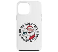 Divertente Babbo Natale caffè Natale - Ho Ho Holy Wow What a Year Custodia per iPhone 13 Pro Max