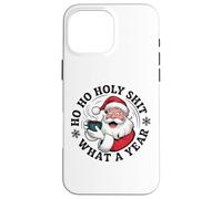 Divertente Babbo Natale caffè Natale - Ho Ho Holy Wow What a Year Custodia per iPhone 16 Pro Max