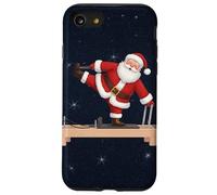 Divertente Babbo Natale che fa riformatore Pilates Natale Pilates Custodia per iPhone SE (2020) / 7/8