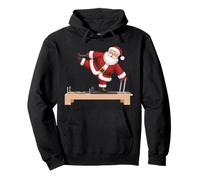 Divertente Babbo Natale Che Fa riformatore Pilates Natale Pilates Felpa con Cappuccio