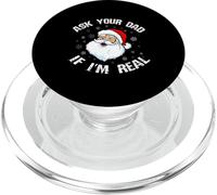 Divertente Babbo Natale chiedi a tuo padre se sono un vero Babbo Natale PopSockets PopGrip per MagSafe