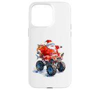 Divertente Babbo Natale Shark Driving Monster Car Truck giorno di Natale Custodia per iPhone 15 Pro Max